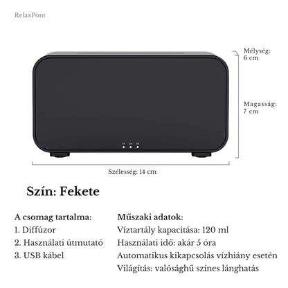 RelaxPont Lánghatású Aromadiffúzor + Illóolaj Csomag