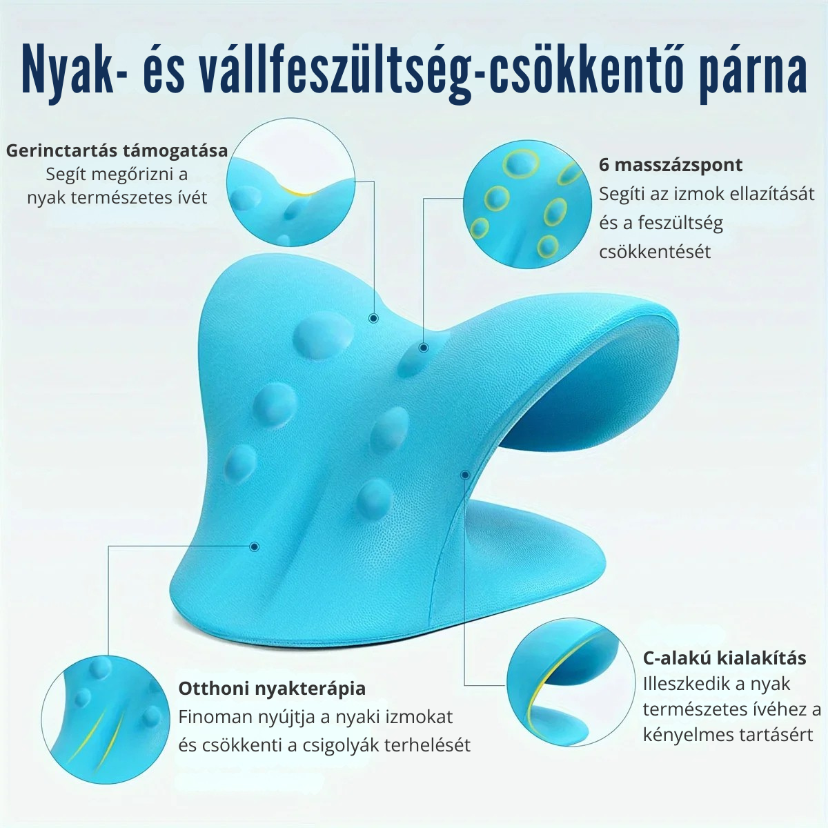 RelaxPont nyakfeszültség-oldó párna – otthoni használatra